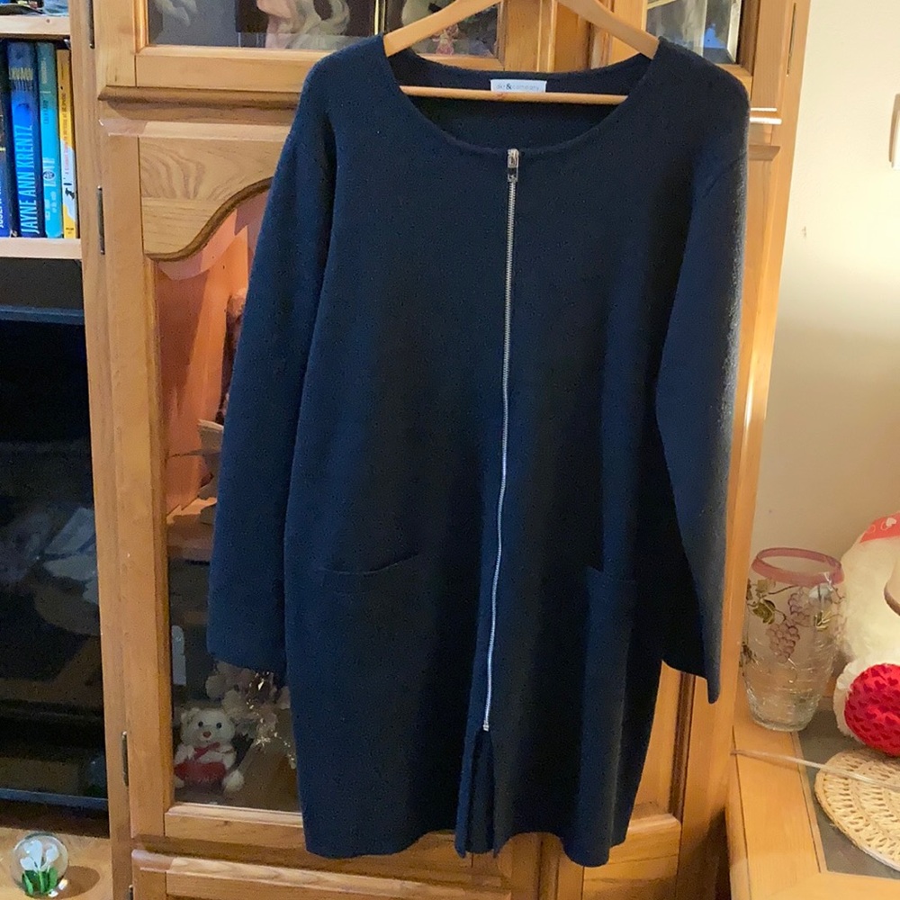 Zipper cardigan XL, new